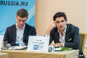 Дмитрий Курин, руководитель MTS Startup Hub, МТС; Тимур Мяльдзин, руководитель отдела инновационного развития, Почта России